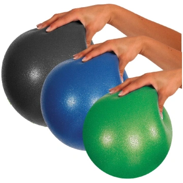 Pilates bumba mīksta, pārvalka bumba 21-23 cm, mel