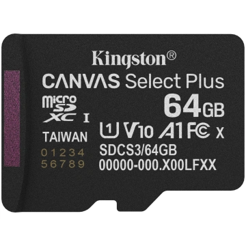 Kingston Technology 64GB microSDXC Canvas Select P