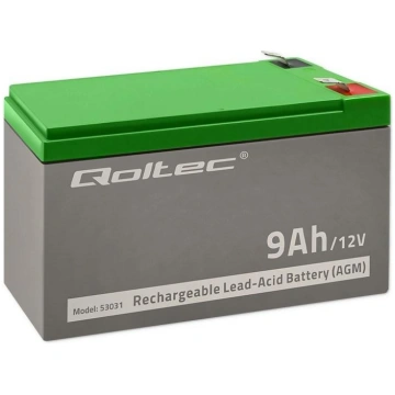 Qoltec 53031 AGM battery | 12V | 9Ah
