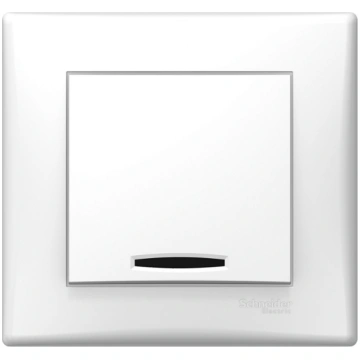 Slēdzis SCHNEIDER Sedna SDN1400221, ar lampu, balt