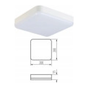 Kanlux Plafoniera LED griestu lampa IPER 10W-NW-L-