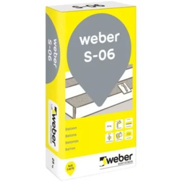 weber S-06 25kg 2-10mm Ātri cietējošā remontjava