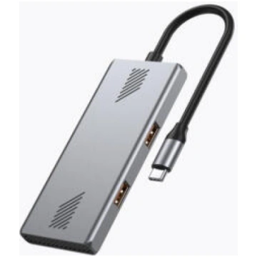 Centrālmezgls Gembird 4-port Type-C hub A + C USB 