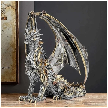 OUTOUR Statue de dragon steampunk - Gotikas pūķa s