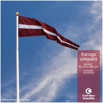 Latvijas karoga vimpelis | 15 x 75 x 255 cm | Nord