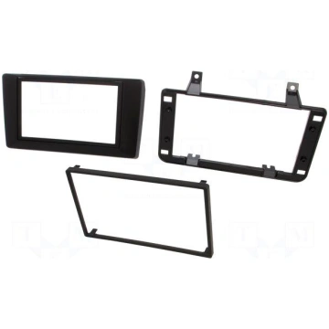 Radio frame | Dacia | 2 DIN | black | Kit: mountin