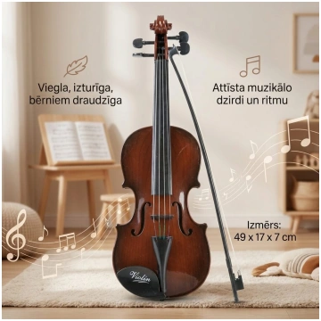 Bērnu vijole, mūzikas instruments mazajiem muzikan