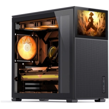 Computer Case JONSBO D41 SCREEN STD Black ATX, DTX