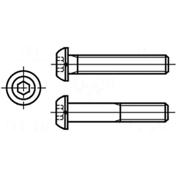 Screw | M4x30 | Head: button | imbus | A2 stainles