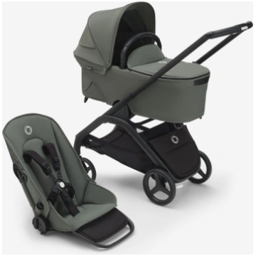 Bugaboo Dragonfly 2in1 ratu komplekts Forest Green
