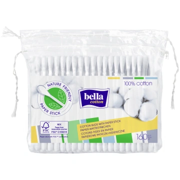 BELLA COTTON vates-papīra kociņi maisiņā, 160 gab.
