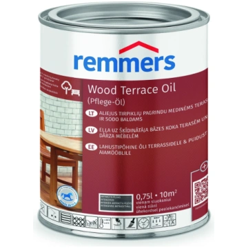 Eļļa koka terasēm REMMERS 0.75L, Grafīts