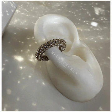 RAINBOW ❥ Ear Cuff White & Gold BELLAETEREA