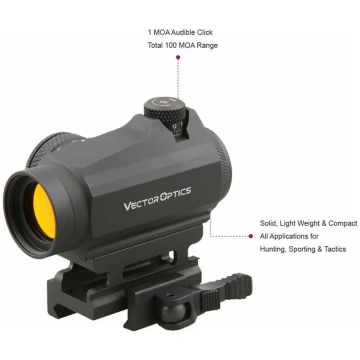 Red Dot MAVERICK Gen II, QD mount - BLACK Vector O