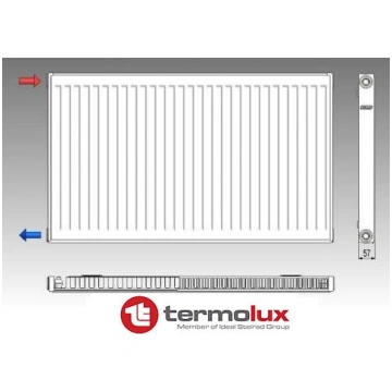 11-500x1800 radiators TERMOLUX sānu pieslēgums