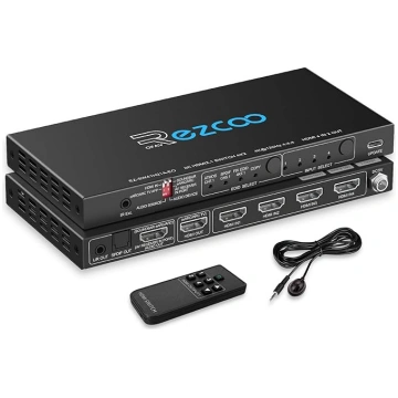 4K 120Hz HDMI 2.1 pārslēdzējs 4x1 eARC audio ekstr