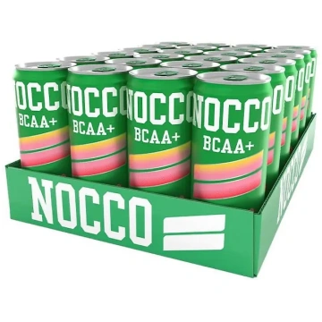 NOCCO BCAA+ Peachango energy drink, 330 ml, 24-pac