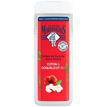 Le Petit Marseillais dušas želeja Coton & Coquelic