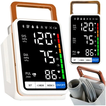 Augšdelma asinsspiediena mērītājs ar LCD ekrānu un
