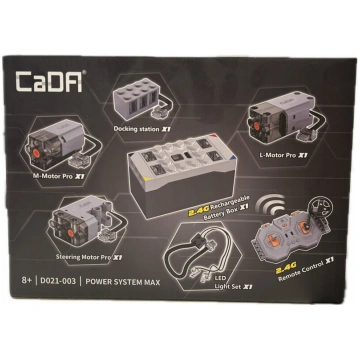 Cada Power System Max: kontrolēts motors un apgais
