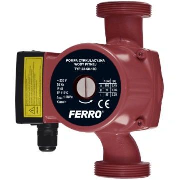 Cirkulācijas sūknis Ferro 32-60-180, 100 W