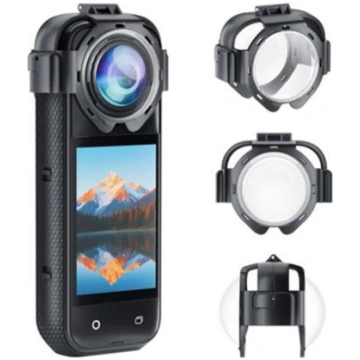 Puluz lens covers for Insta360 X5 camera (snap-on)