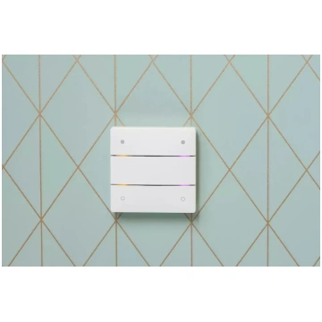 KNX pogas sensors ar 4 pogām un 4 statusa gaismas