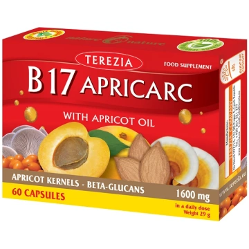 Terezia B17 Apricarc ar aprikožu eļļu, 60 kapsulas
