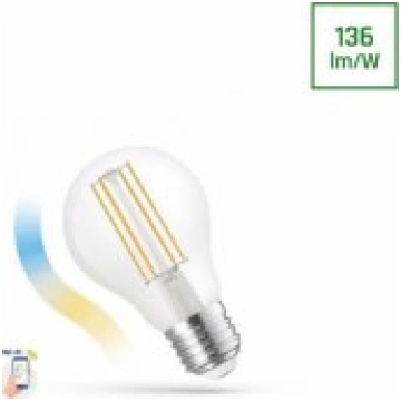 Spectrum LED GLS 5W COG CCT+DIMM CLEAR WIFI SMART 