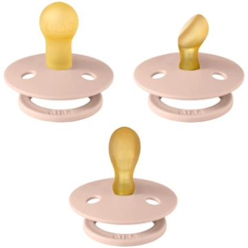BIBS Colour knupīši Try-it 3-pack Blush, 0+mēn