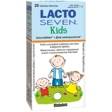 LACTOSEVEN Kids košļājamās tabletes N20