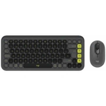 LOGITECH Klaviatūra + Pele POP ICON COMBO Graphite