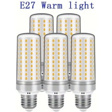 5gab E27/E26 30W LED Spuldzes: 3000K Silti Balta ,