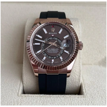 ROLEX SKY-DWELLER OYSTERFLEX CHOCOLATE DALLA BONA 