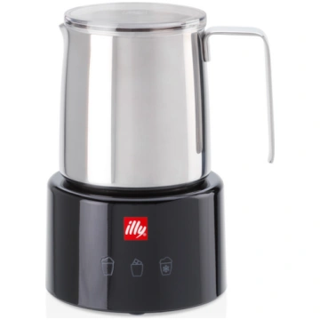 illy Milchaufschäumer Edelstahl / Black by Piero L
