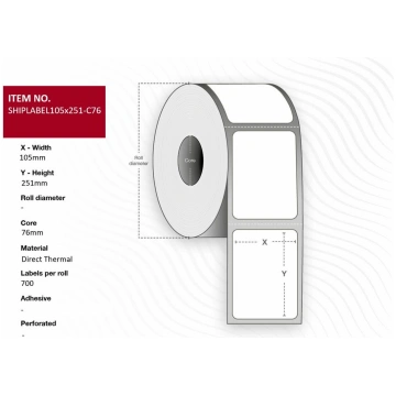 Capture - shipping labels - 2800 label(s) - 105 x 