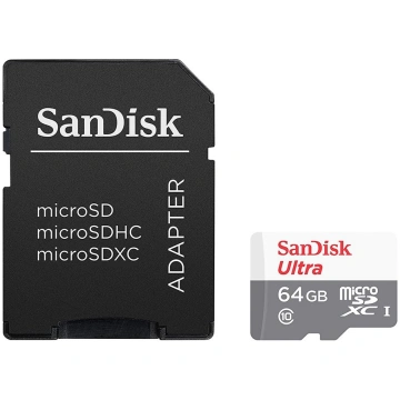 SANDISK Ultra microSDXC 64GB + SD 100MB/s Class 10