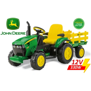 Peg Perego John Deere Ground Force with trailer 12