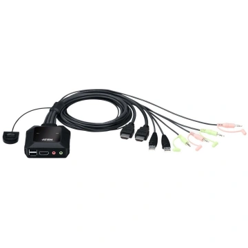 KVM komutators Aten 2-Port USB 4K HDMI Cable with 