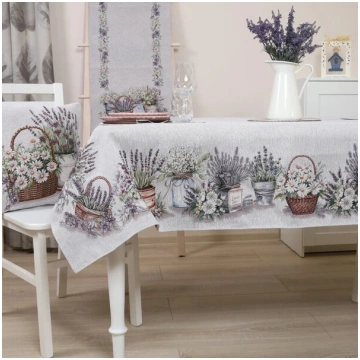 Textile Idea galdauts Lavandas harmonija, 100x100 