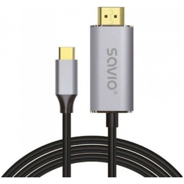 SAVIO CL-171 Kabel USB-C do HDMI v2.0b 2m miedz ( 