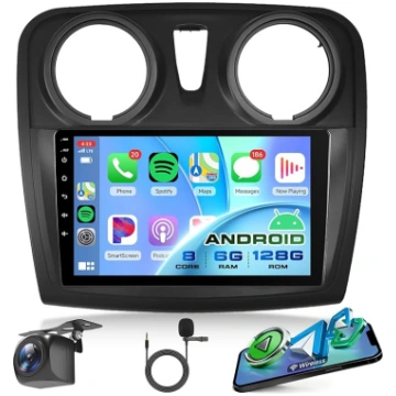 8 Core 6G + 128G Android auto radio priekš Renault