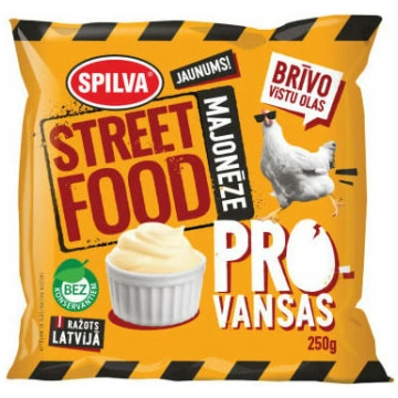 Majonēze Street Food Provansas 250g, Spilva