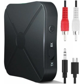 Bluetooth audio raidītājs-uztvērējs 2-in-1, TX/RX 