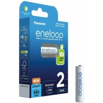 Uzlādējamās baterijas Eneloop HR03 800 MAH (AAA) 2
