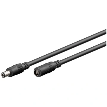 DC Extension Cable, 3 m, black, 3 m - with DC conn