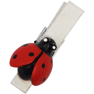 Set of 12 ladybugs on clips Casolaro Hotellerie Sp