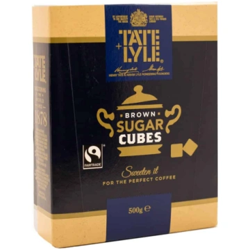 Cukurs brūnais "Demerara" kubos 0.5 kg