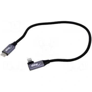 Cable | USB 2.0 | Apple Lightning angled plug,USB 