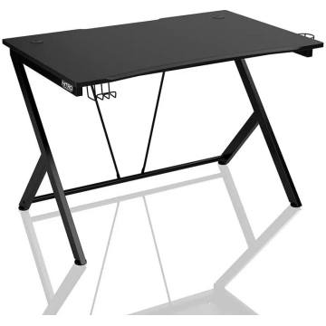 Spēļu galds Nitro Concepts D12 — melns, ergonomisk